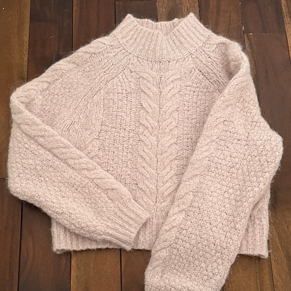 Cozy Cream Cable Knit Turtleneck Sweater